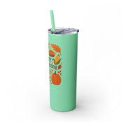 Thanksgiving Skinny Tumbler with Straw, 20oz - Festive Drinkware for Fall Celebrations, Reusable Travel Mug, Fall Decor Gift, Holiday [...]