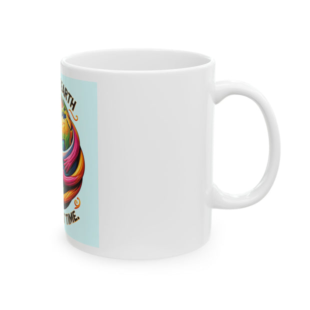 Eco-Friendly Earth Savior Mug - Vibrant Coffee Cup, Gift for Nature Lovers, Earth Day Decor, Sustainable Sip, Green Living