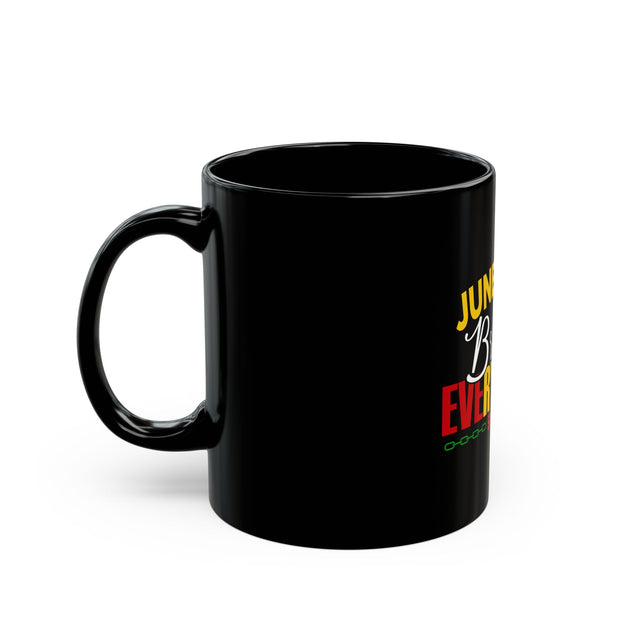 Black Mug (11oz, 15oz)-Juneteenth