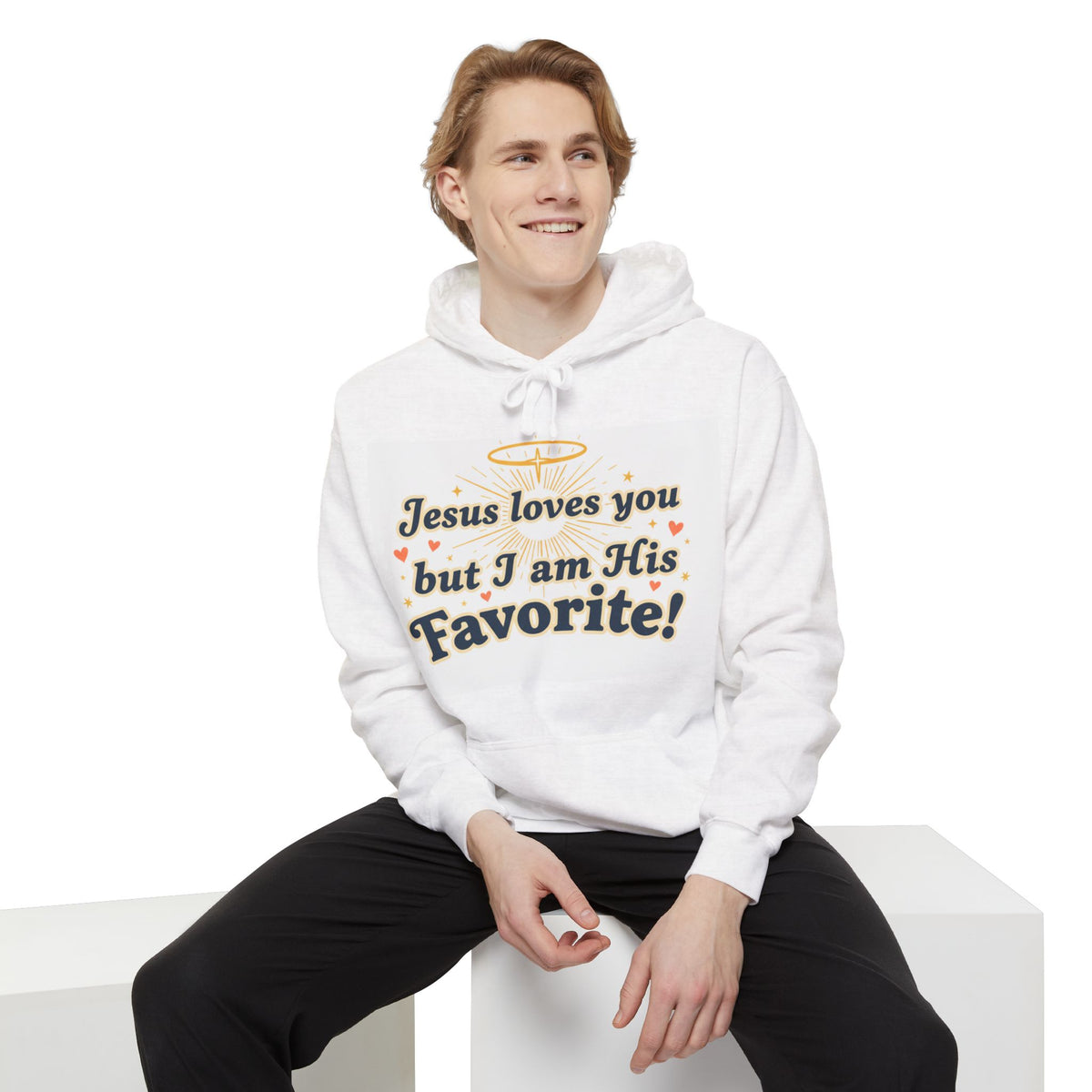 Jesus Hoodies – “Jesus Loves You” Christian Pullover Gift