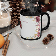 Black Mug (11oz, 15oz)-My Soul is Fed with Needle and Thread