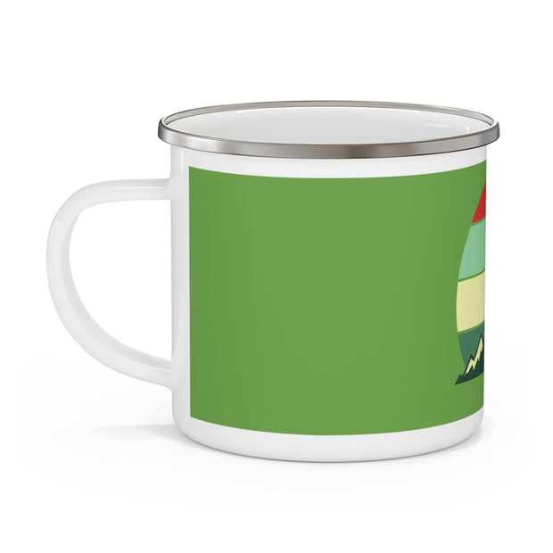 Enamel Camping Mug-Snowy Mountain