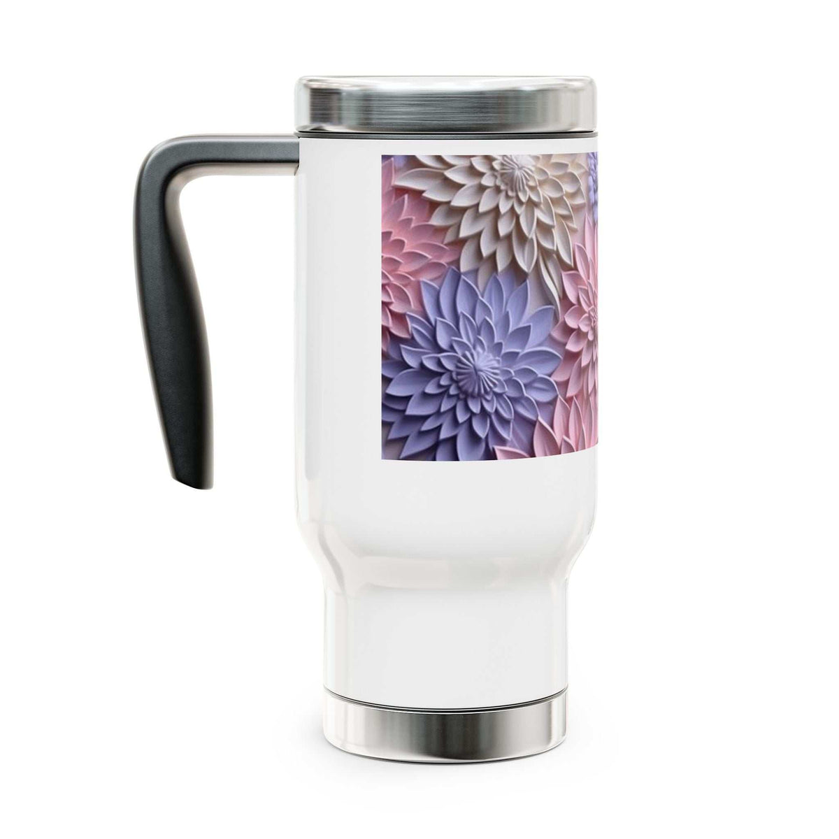 Stainless Steel Travel Mug with Handle, 14oz