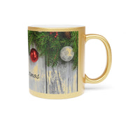 Metallic Mug (Silver\Gold)-Merry Christmas