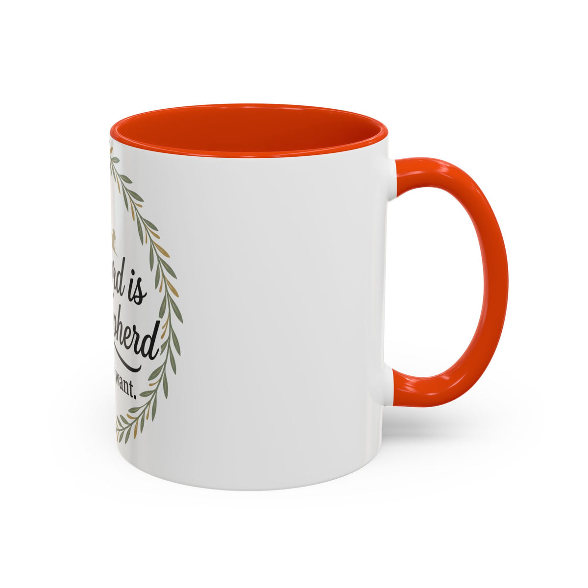 Christian Mug — "The Lord Is My Shepherd, I Shall Not Want" Inspirational Coffee Cup