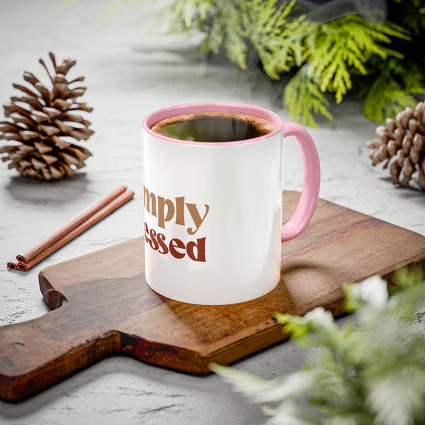 Simply Blessed Colorful Coffee Mug - 11oz & 15oz