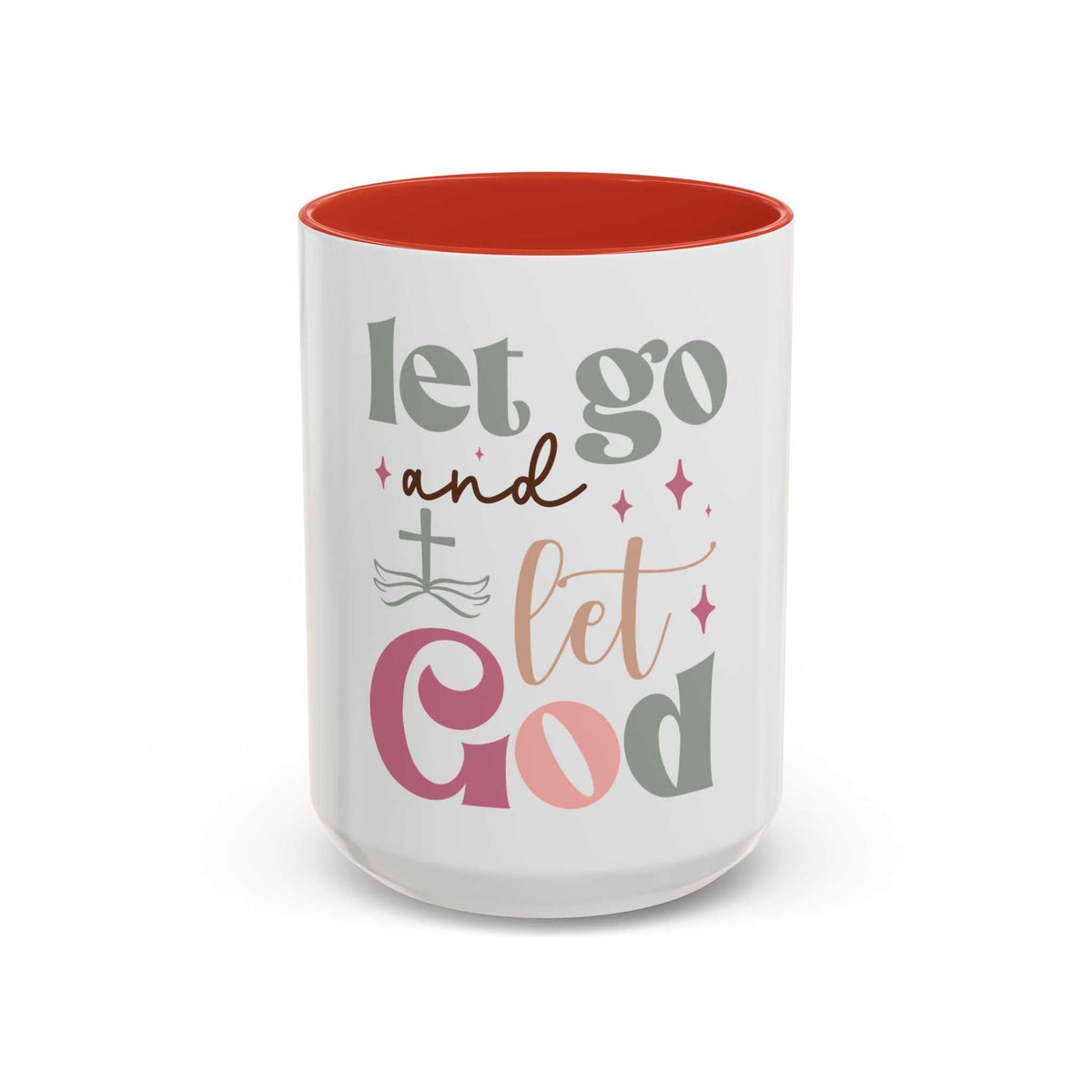 Let Go and Let God Accent Coffee Mug (11 oz and 15 oz)