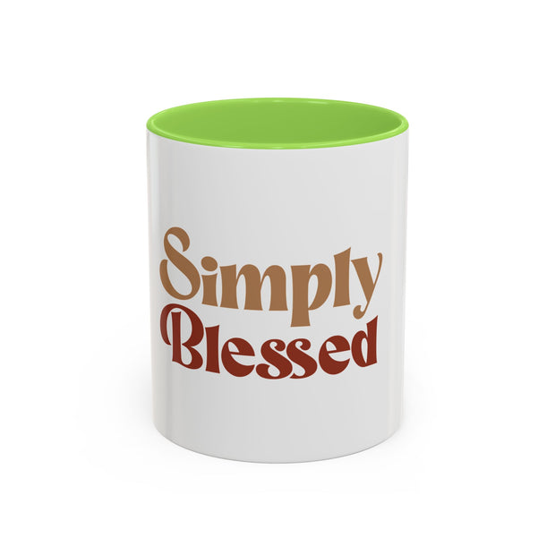 Simply Blessed Colorful Coffee Mug - 11oz & 15oz