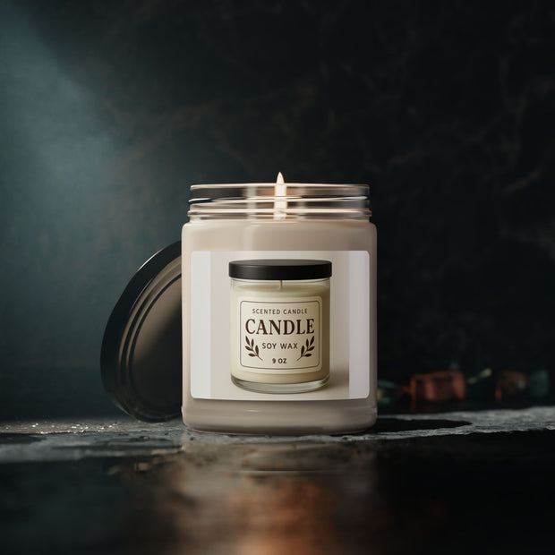 Scented Soy Candle - Relaxing Home Décor, Gift for Her, Aromatherapy, Eco-Friendly, White Lavender Aroma