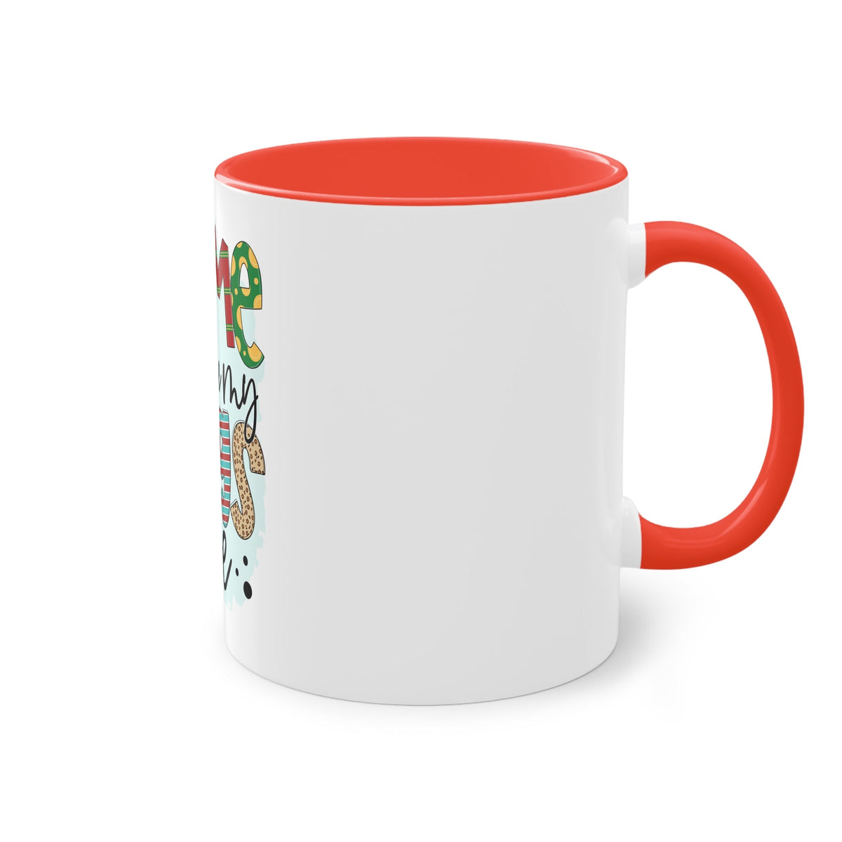 Two-Tone Coffee Mug 11oz–Home is Where My Dogs Are Two Tone Coffee Mug