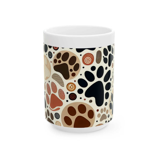 Paw Print Ceramic Mug