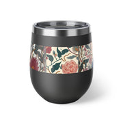 Floral Insulated Cup, 12oz Mug, Summer Drinkware, Gift for Her, Eco-Friendly Travel Cup, Outdoor Beverage Holder