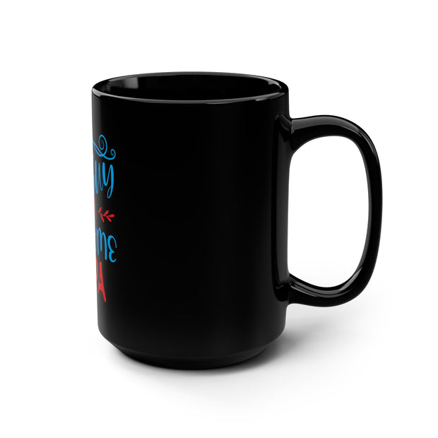 Awesome Papa Black Mug, 15oz