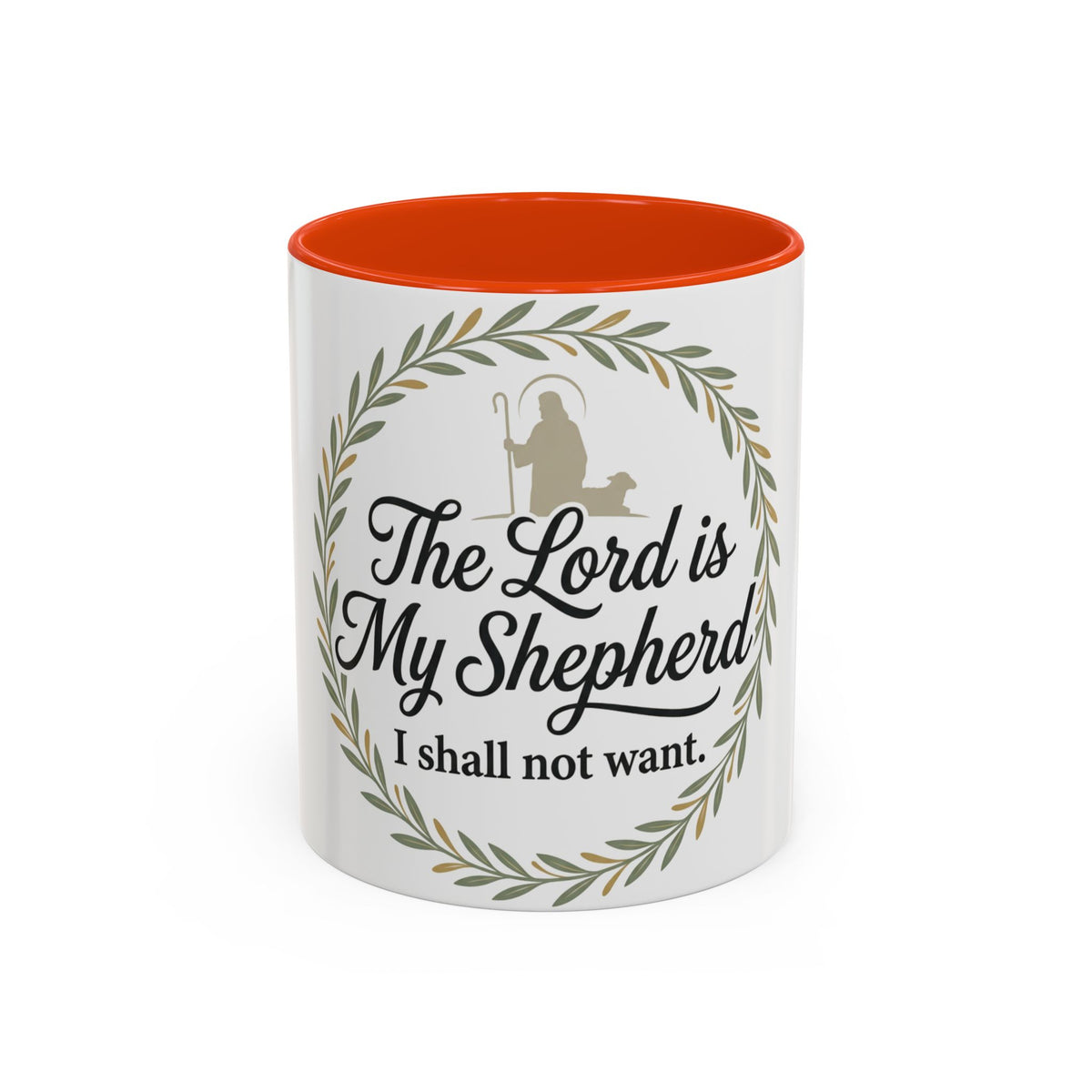 Christian Mug — "The Lord Is My Shepherd, I Shall Not Want" Inspirational Coffee Cup