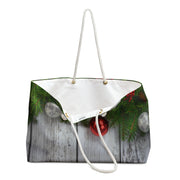 Christmas Holiday Weekender Bag - Festive Travel Tote, Stylish Overnight Bag, Perfect for Gift Giving, Holiday Travel, Winter Getaway
