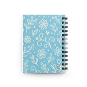Floral Spiral Bound Journal, Cute Notebook for Writing, Sketching, Gardening Notes, Gift for Her, Inspirational Quotes