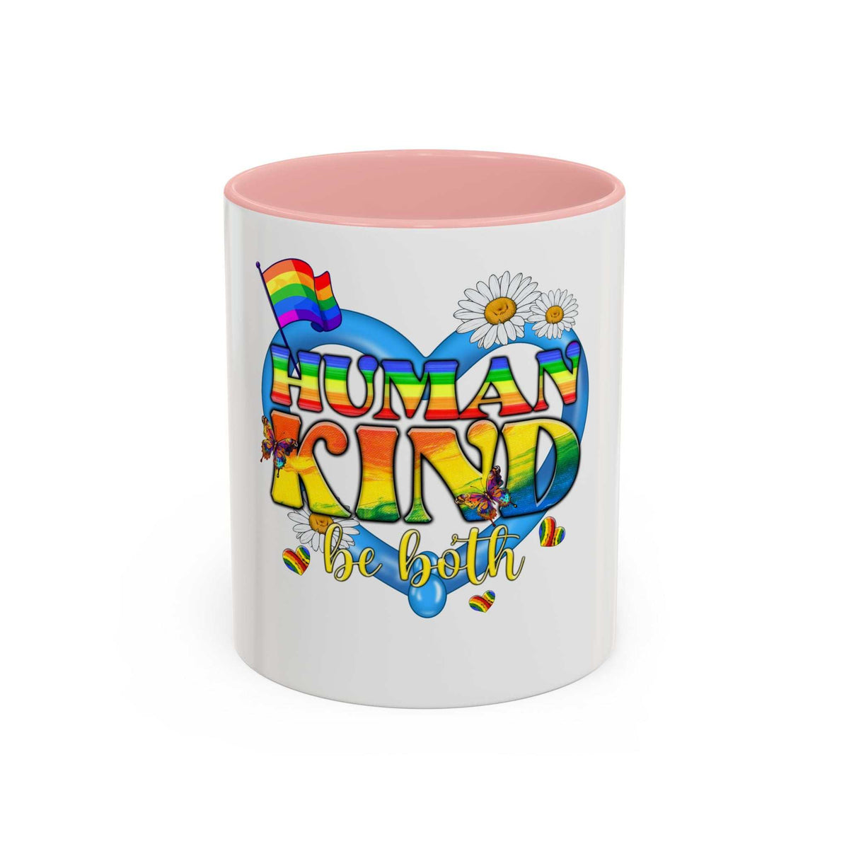 Human-Kind Be Both Accent Coffee Mug, 11oz