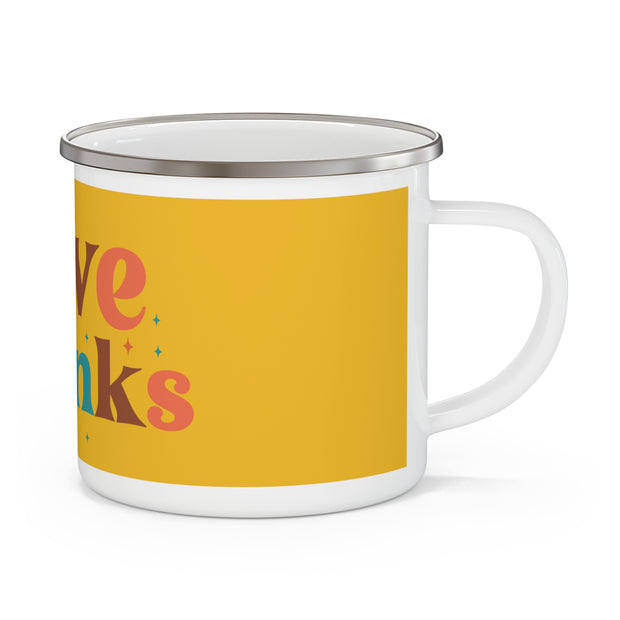 Give Thanks Enamel Camping Mug
