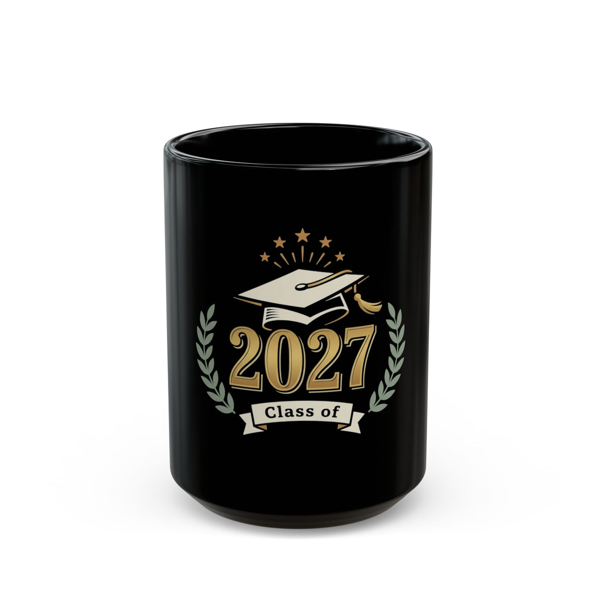 Class of 2027 Graduation Mug — Black 11oz/15oz Coffee Cup