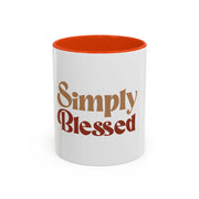 Simply Blessed Colorful Coffee Mug - 11oz & 15oz