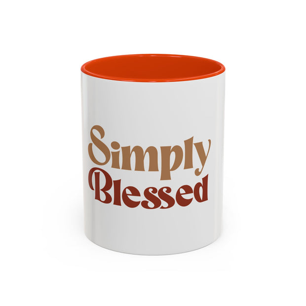 Simply Blessed Colorful Coffee Mug - 11oz & 15oz