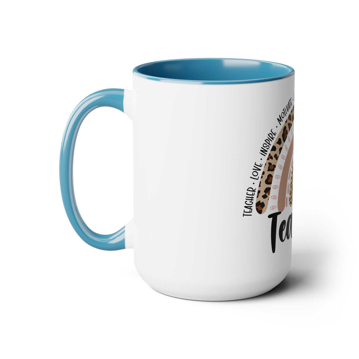 Teacher Two-Tone Coffee Mugs, 15oz