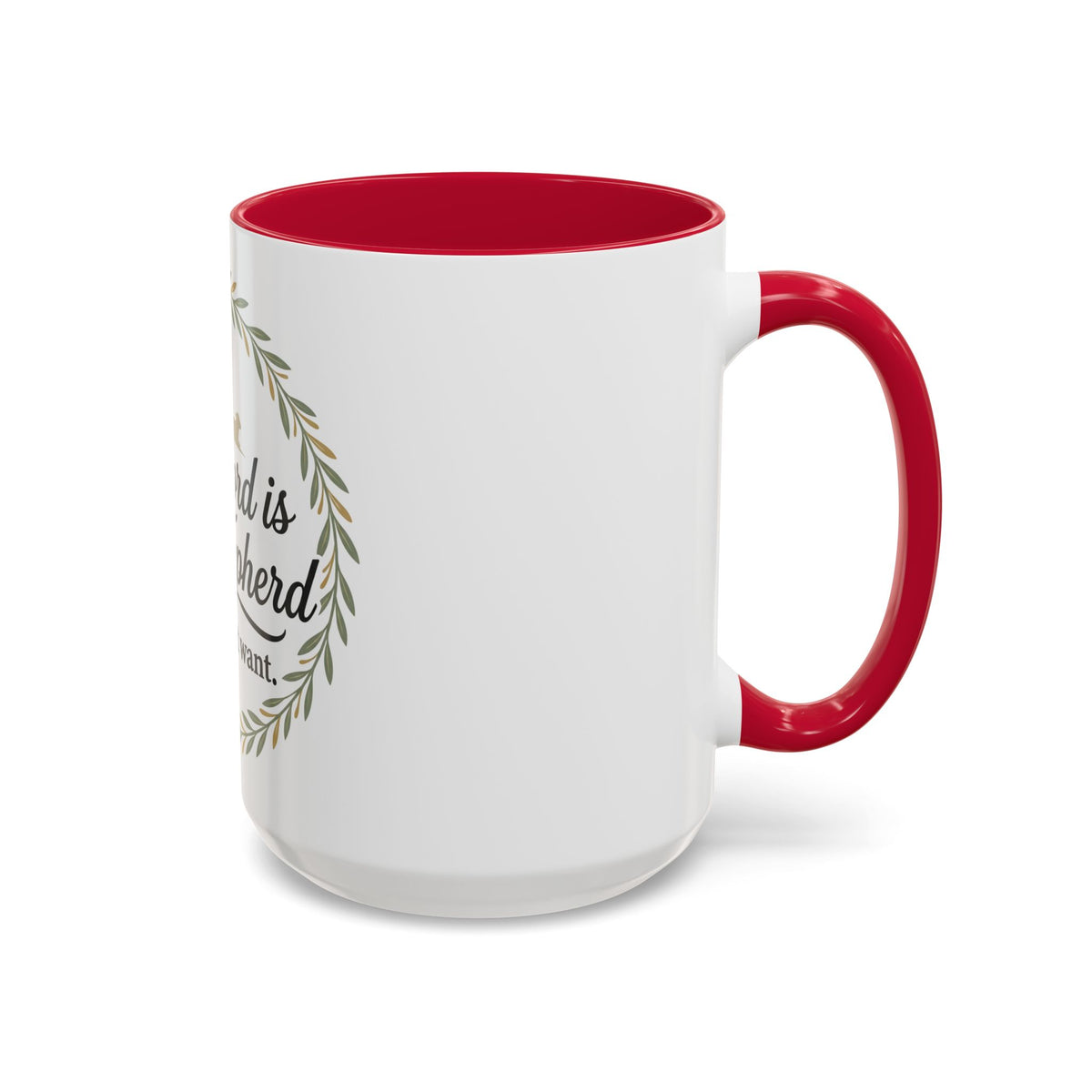 Christian Mug — "The Lord Is My Shepherd, I Shall Not Want" Inspirational Coffee Cup