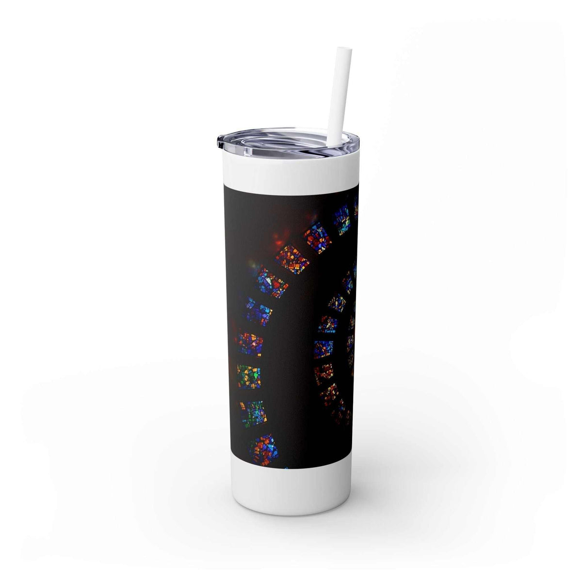 The Maars personalized skinny tumbler with straw