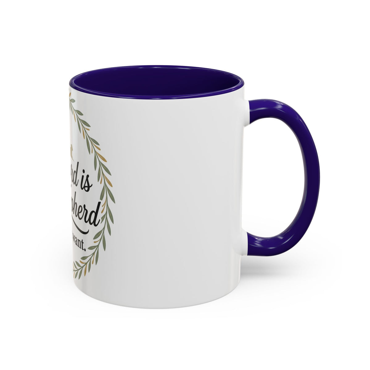 Christian Mug — "The Lord Is My Shepherd, I Shall Not Want" Inspirational Coffee Cup