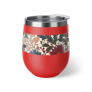 Floral Insulated Cup, 12oz Mug, Summer Drinkware, Gift for Her, Eco-Friendly Travel Cup, Outdoor Beverage Holder