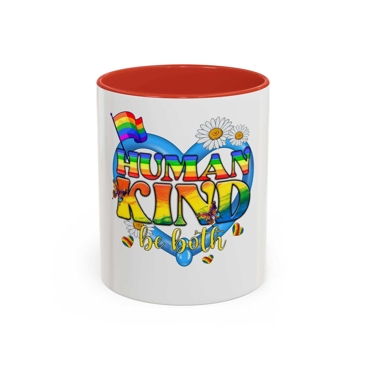 Human-Kind Be Both Accent Coffee Mug, 11oz