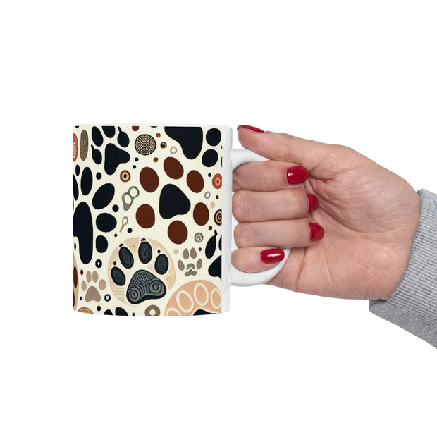 Paw Print Ceramic Mug