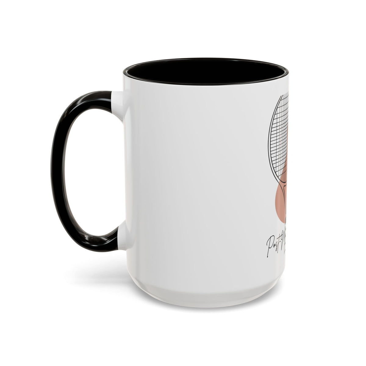 Tennis Racket Coffee Mug – 'Post-Match Hydration' Minimalist Tennis Gift (11oz/15oz)