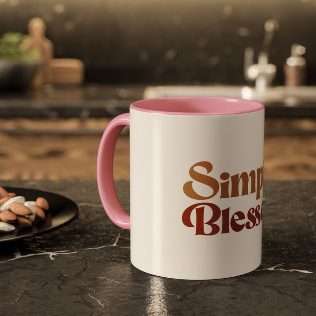 Simply Blessed Colorful Coffee Mug - 11oz & 15oz
