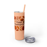 Thanksgiving Skinny Tumbler with Straw, 20oz - Festive Drinkware for Fall Celebrations, Reusable Travel Mug, Fall Decor Gift, Holiday [...]