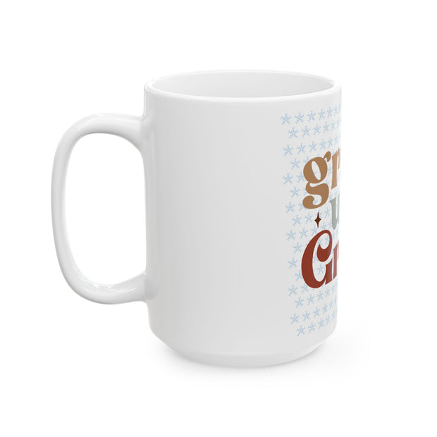 Grace Upon Grace Ceramic Mug - Perfect Gift for Winter & Holiday Celebrations