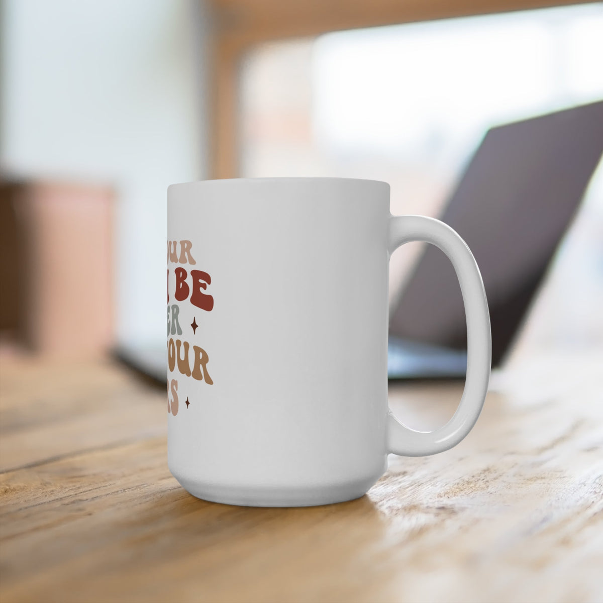 White Ceramic Mug 15oz-