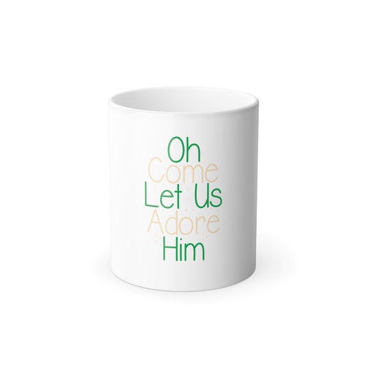 Color Morphing Mug - Adorable Holiday Gift for Coffee Lovers, Seasonal Cheer, Personalized Mug, Inspirational Quotes