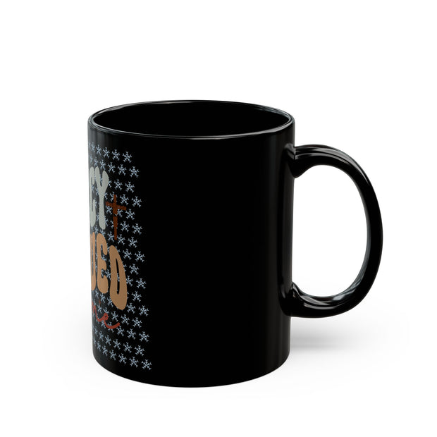 Inspirational Black Mug - "His Mercy Rescued Me" - Holiday Gift