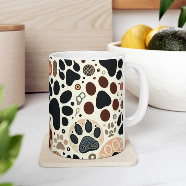 Paw Print Ceramic Mug