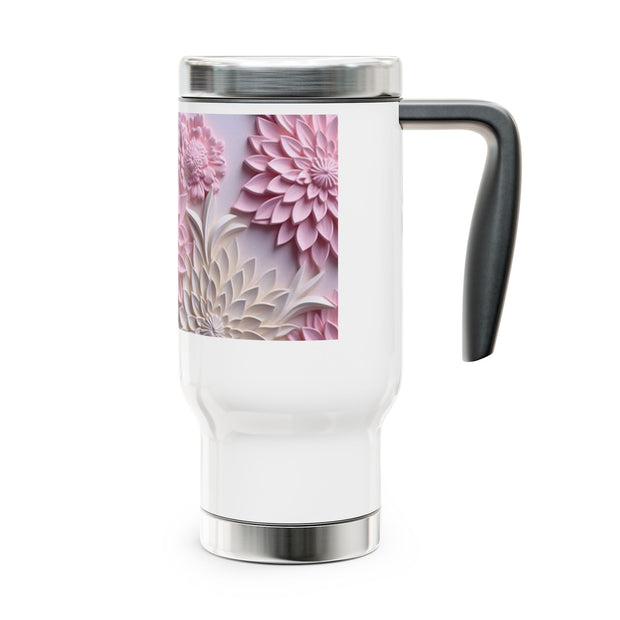 Stainless Steel Travel Mug with Handle, 14oz