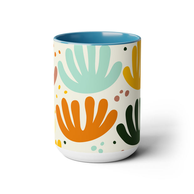 Two-Tone Coffee Mugs, 15oz