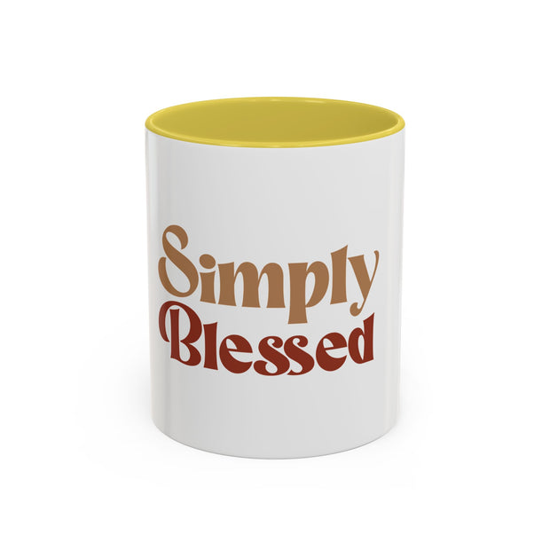 Simply Blessed Colorful Coffee Mug - 11oz & 15oz