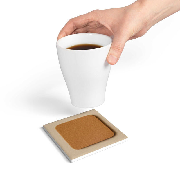 Cute Ceramic Coaster Set for Home Decor, Personalized Drink Coasters, Gift for Housewarming, Wedding, and Holidays