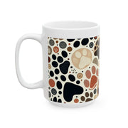 Paw Print Ceramic Mug