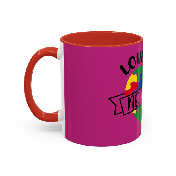 Accent Coffee Mug (11, 15oz)-Love Needs No Words