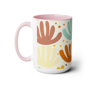 Two-Tone Coffee Mugs, 15oz