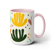 Two-Tone Coffee Mugs, 15oz