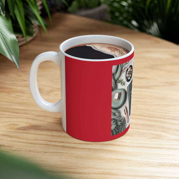 Inspirational Ceramic Mug, Motivational Coffee Cup, Wake Pray Slay Mug, Thoughtful Gift for Her, Office Decor, Self-Care Essentials