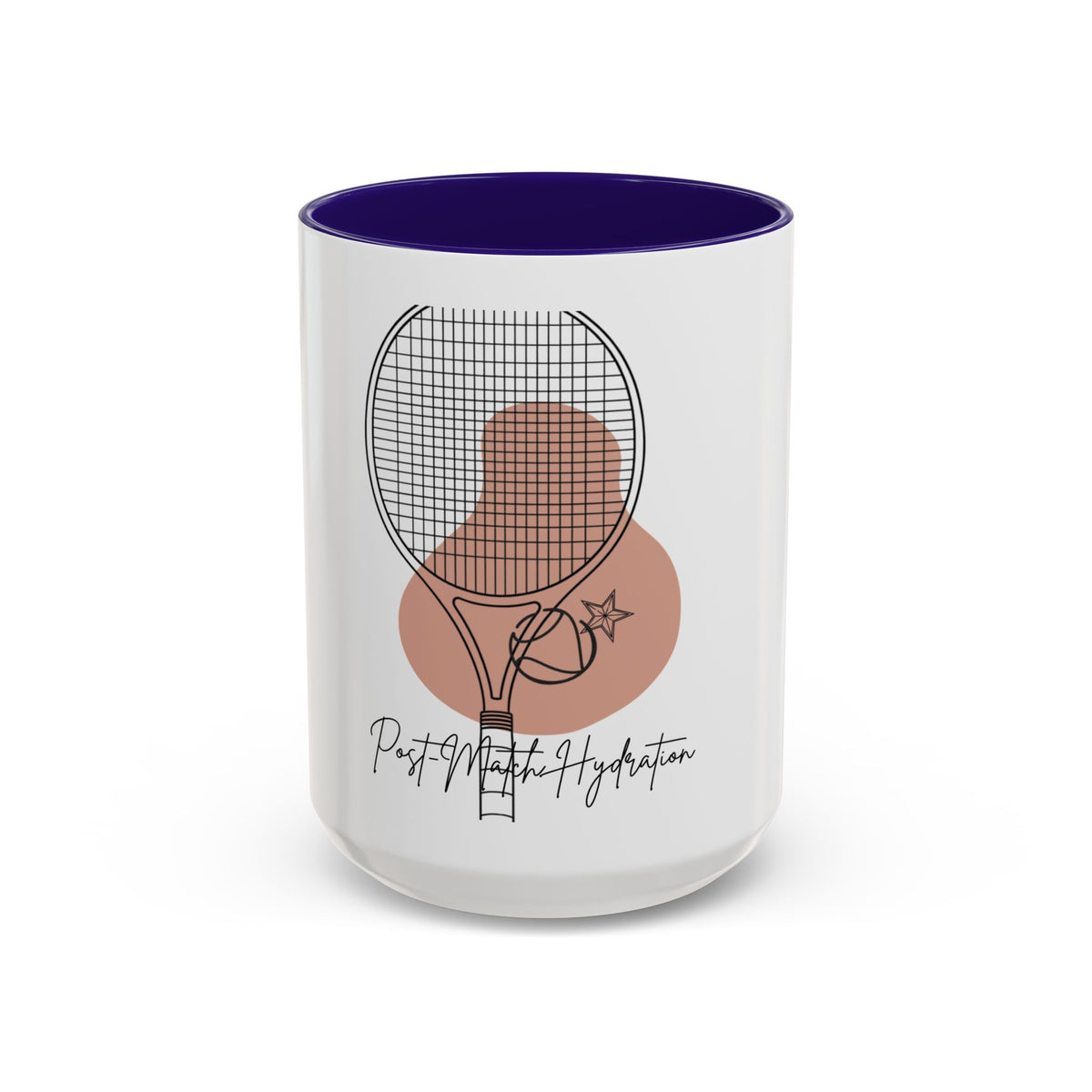 Tennis Racket Coffee Mug – 'Post-Match Hydration' Minimalist Tennis Gift (11oz/15oz)